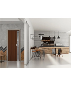 PORTA A SOFFIETTO DA INTERNO "MONICA" NOCE 83X214 CM